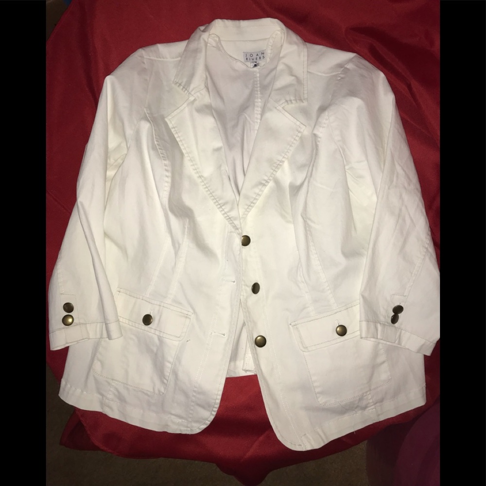 Women’s  White Boyfriend Jacket